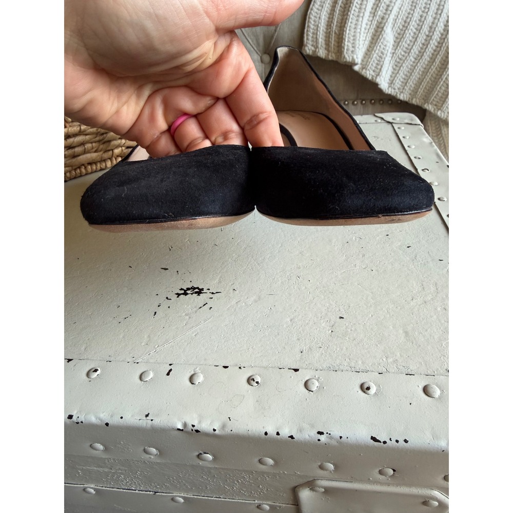 KATE SPADE Kylah Pumps Black Suede Square Toe Block Heel Women's Size 9 Career - Picture 5 of 11